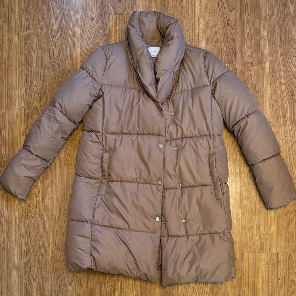 LOFT | Women's Brown Puffer Coat